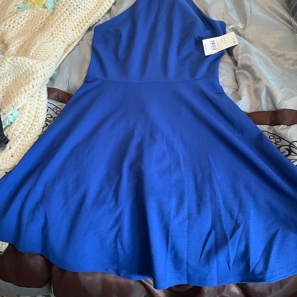 Stunning blackness blue dress